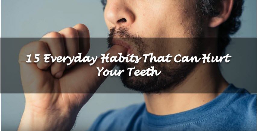 Bad habits for teeth